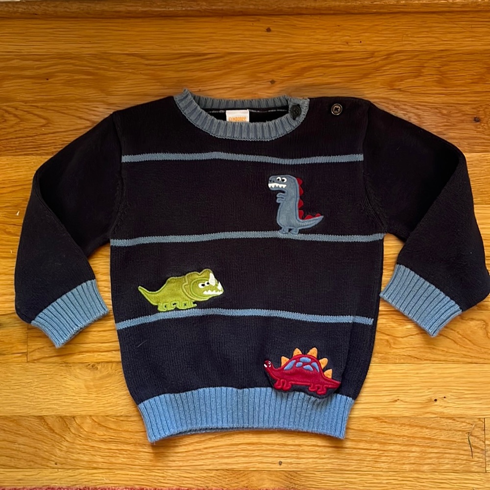 Gymboree 18-24 month boys sweater with dinosaurs.